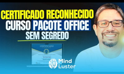  CURSO Pacote Office com CERTIFICADO RECONHECIDO Esse curso tem mais de 26 mil alunos Veja