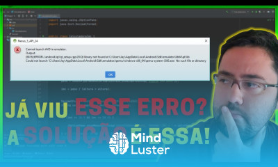 ERRO GRAVE NO ANDROID STUDIO E AGORA