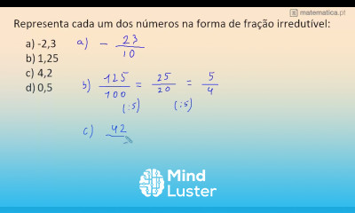 Converter Números Decimais Para Fração Irredutível