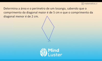 Determinar Área e Perímetro do Losango
