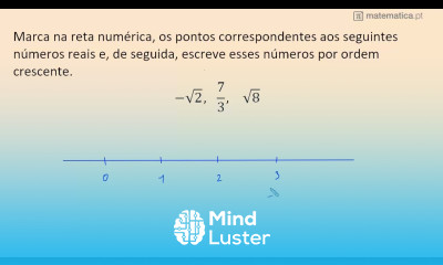 Marcar na Reta Raízes e Frações