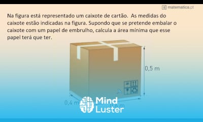 Calcular a Área da Superfície de uma Caixa