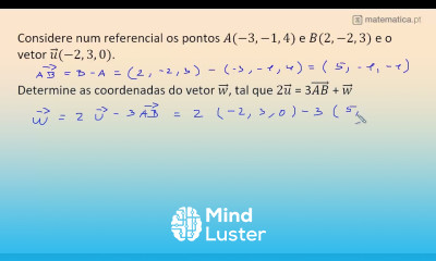 Determinar as Coordenadas de um Vetor