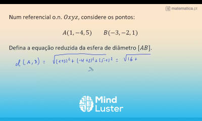 Equação da Esfera Partindo do Diâmetro