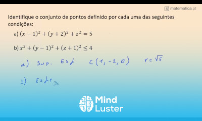 Identificar o Centro e o Raio da Esfera