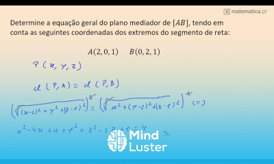 Equação Geral do Plano Mediador