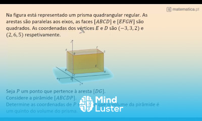 Determinar as Coordenadas a Partir do Volume