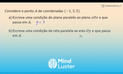 Condição de Plano e Reta Paralela