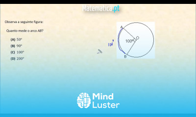 Calcular a Amplitude de um Arco de Circunferência