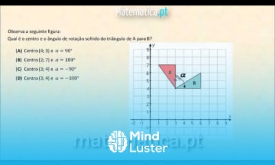 Centro e Ângulo de Rotação de uma Figura