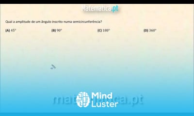 Amplitude de um Ângulo Inscrito numa Semicircunferência