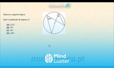 Cálculo de um Ângulo Inscrito numa Circunferência