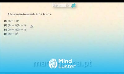 Fatorizar uma Expressão Resolução de um Exercício Prático