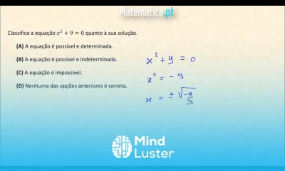 Classificar uma Equação