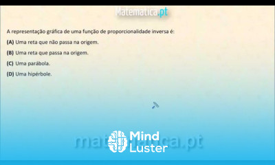 Representação Gráfica de uma Função de Proporcionalidade Inversa
