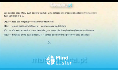 Relação de Proporcionalidade Inversa Entre Duas Variáveis