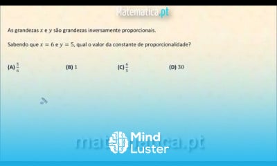 Grandezas Inversamente Proporcionais