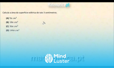 Cálculo da Área da Superfície Esférica