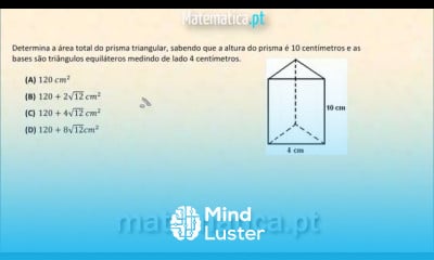 Área Total do Prisma Triangular