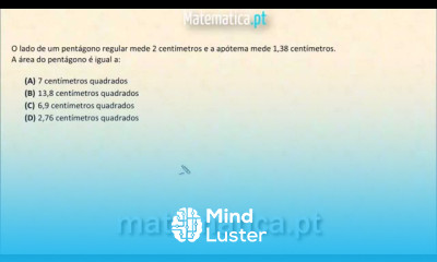 Cálculo da Área de um Pentágono Regular