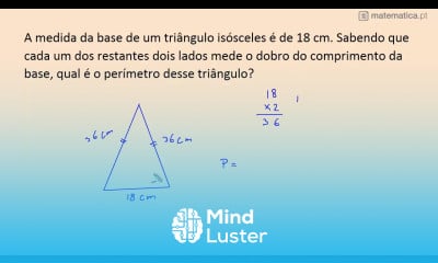 Cálculo do Perímetro de um Triângulo Isósceles