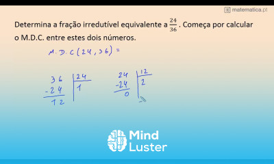 Fração Irredutível com Cálculo de MDC