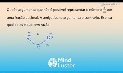 Fração Equivalente a Fração Decimal