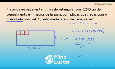 Cálculo do MDC e Algoritmo de Euclides