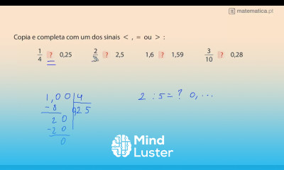 Comparação de Números Racionais