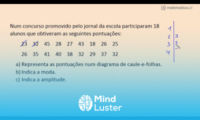 Construir um Diagrama de Caule e Folhas