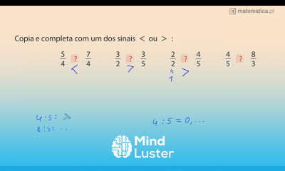 Comparação de Números Racionais
