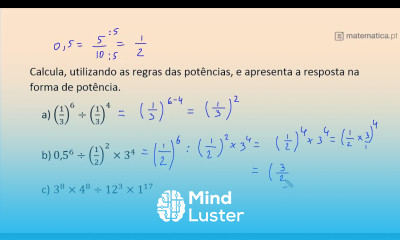 Regras das Potências