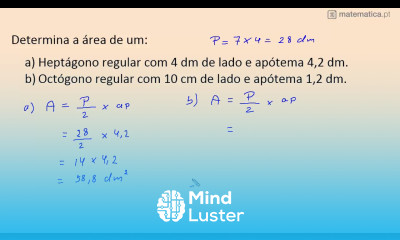 Área de um Polígono Regular