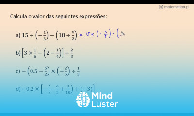 Calcular o Valor de Expressões Matemáticas