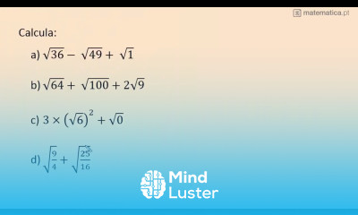 Calcular Expressões Com Raízes Quadradas