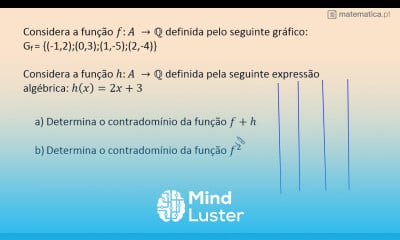 Determinar o Contradomínio da Soma de Duas Funções