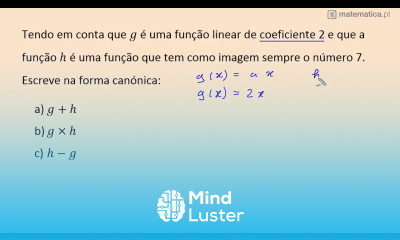 Operações com Funções Lineares e Constantes