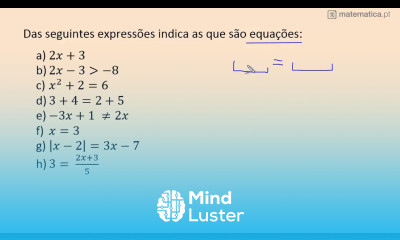 Indicar se Uma Expressão É Equação