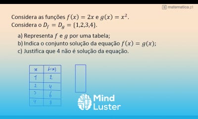 Resolução de um Problema com Igualdade de Funções