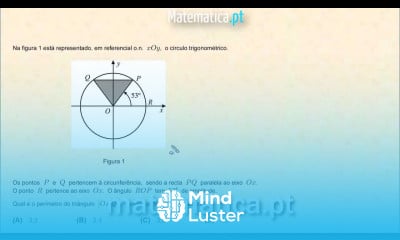 Calcular o Perímetro de um Triângulo no Círculo Trigonométrico