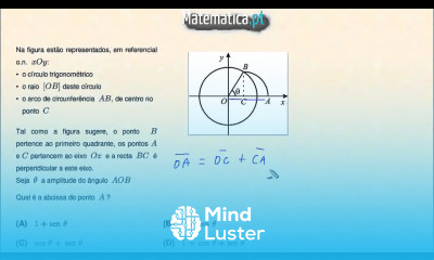 Calcular a Abcissa de um Ponto no Círculo Trigonométrico