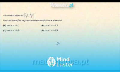 Soluções de uma Equação Trigonométrica num Intervalo