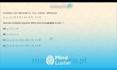 Condição que Define uma Reta Paralela a Outra