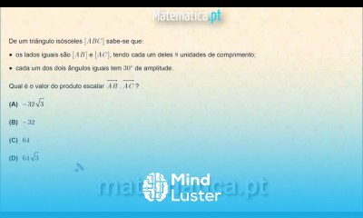 Produto Escalar dos Lados de um Triângulo