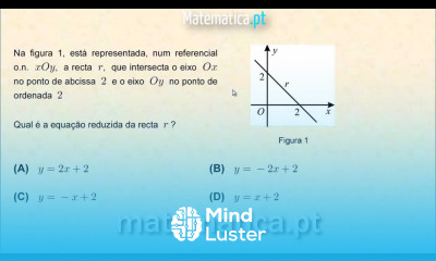 Determinar a Equação Reduzida da Reta Conhecendo Dois Pontos