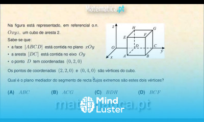 Plano Mediador de um Segmento de Reta