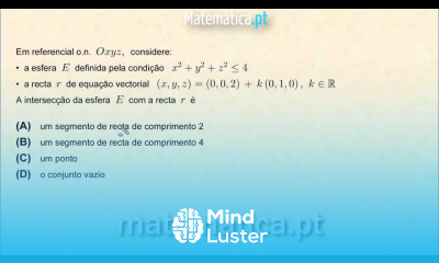 Equação Vetorial da Reta e Interseção com Esfera