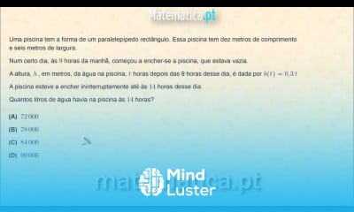Calcular o Volume de Água numa Piscina