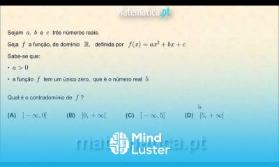 Determinar o Contradomínio de uma Função de Segundo Grau