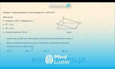 Calcular a Medida da Aresta de um Prisma